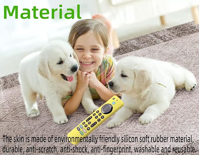 6.2 Inch Silicone Remote case for 2023 Fire TV Stick 4K Max 2nd/Fir TV Omni Series/FireTV 4-Series Remote,Toshiba/Insignia Remote Cover with Lanyard(Blue)