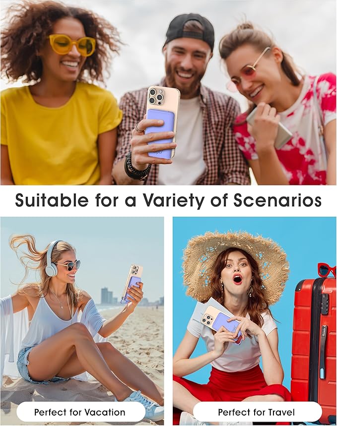 TG90° Portable Phone Charger Ultra Mini Power Bank with Built-in Foldable AC Wall Plug and Cables,5000mAh External Battery Pack Compatible with iPhone 17 16 15 14 Android Smart Devices