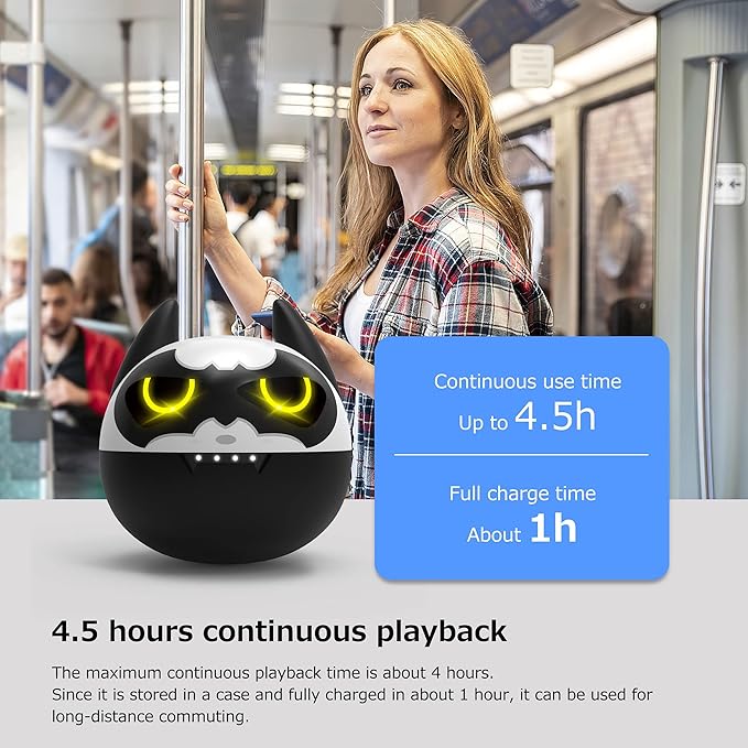 Kids Headphones for School Toddler Wireless Earbuds with Mic Bear Charging Case Waterproof Bluetooth Ear Buds for Boys Girls Teen 5+ Years, Compatible with Apple & Android,Earphones for Childrens.