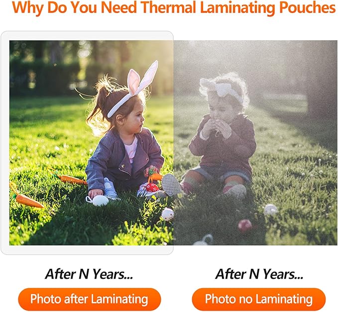 SJPACK Thermal Laminating Pouches, 9 x 11.5 Inches Laminating Sheets, 3 mil Thick Laminate Sheets, 100 Pack,Clear