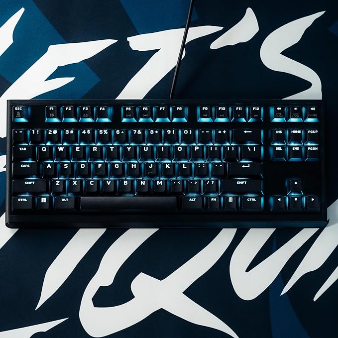 Alienware Tenkeyless Gaming Keyboard - AW420K - Dark Side of The Moon - Wired, Programmable, Cherry MX Red, USB, AlienFX RGB / 16.8 Million Colours