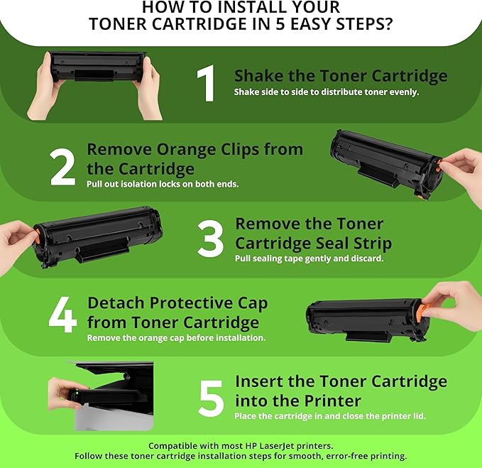 TCT 58A Toner Cartridge - Compatible Replacement for HP 58A CF258A Black, Works with HP Laserjet Pro MFP M428fdw M428fdn, M404n M404dn Printers, 3,000 Pages