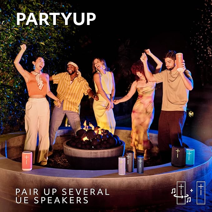 Ultimate Ears Boom 4 Portable Waterproof Bluetooth Speaker with 360-Degree Immersive Sound, Outdoor Floating Speaker, 15-Hour Battery, 147ft Range - Black