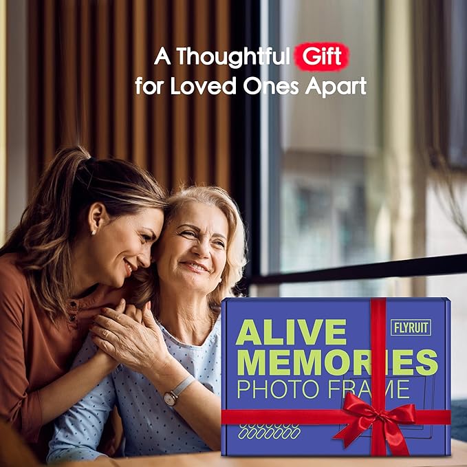 Digital Picture Frame, 10.1 inch Frameo Digital Frame WiFi, 1280 * 800 IPS HD Touchscreen, 32GB Storage, Instant Share Pictures Video, Smart Photo Frame Electronic, Gifts for Mom, Grandma, Woodgrain