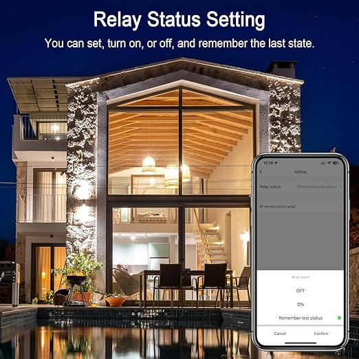 30A Heavy Duty WiFi Wireless Smart Switch with Energy Monitoring, DIY Switch for Smart Home Automation, Tuya APP / RF433Mhz 328FT Remote Control, Timer, Compatible with Alexa & Google Home