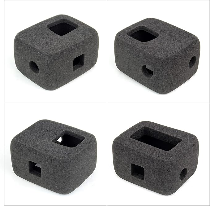 2-Pack Windslayer Housing Frame Case Wind Cover for GoPro Hero 7 6 5 Black Reduces Wind Noise for Optimal Audio Recording