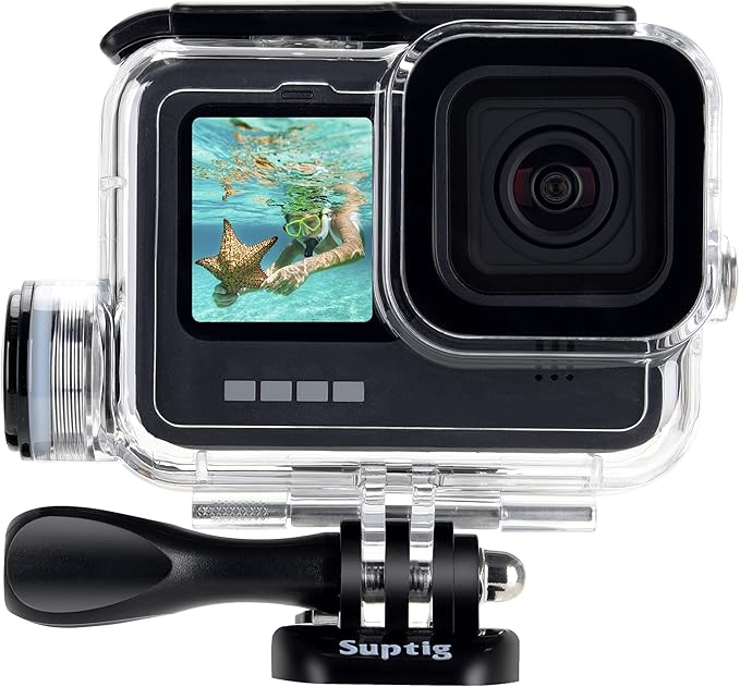 Suptig Waterproof Housing for GoPro Hero 13-9, Dive to 164Ft