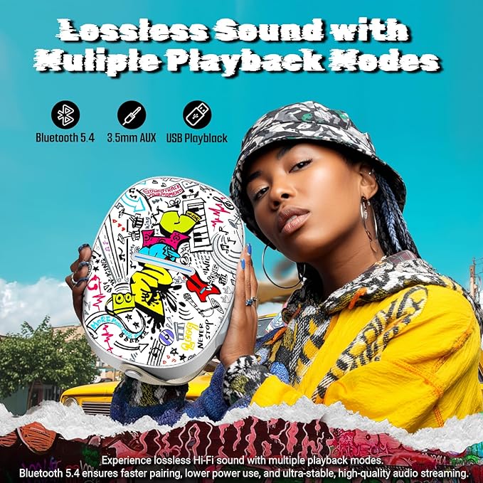 W-KING Portable Loud Speakers Bluetooth Wireless, T8II 96W Peak Powerful Outdoor Party Large Bluetooth Speaker Boombox with 2 Subwoofers, Heavy Bass, Fast Charging, BT5.4, USB Playback, AUX, Lights