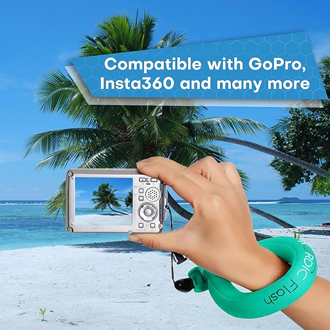 Camera Float Strap (2-Pack) – Wrist Lanyard for GoPro Hero 10, 11, 12, 13, DJI Action 5 Pro, Insta360 X4, Ace Pro 2, Fujifilm, Kodak & Waterproof Cameras