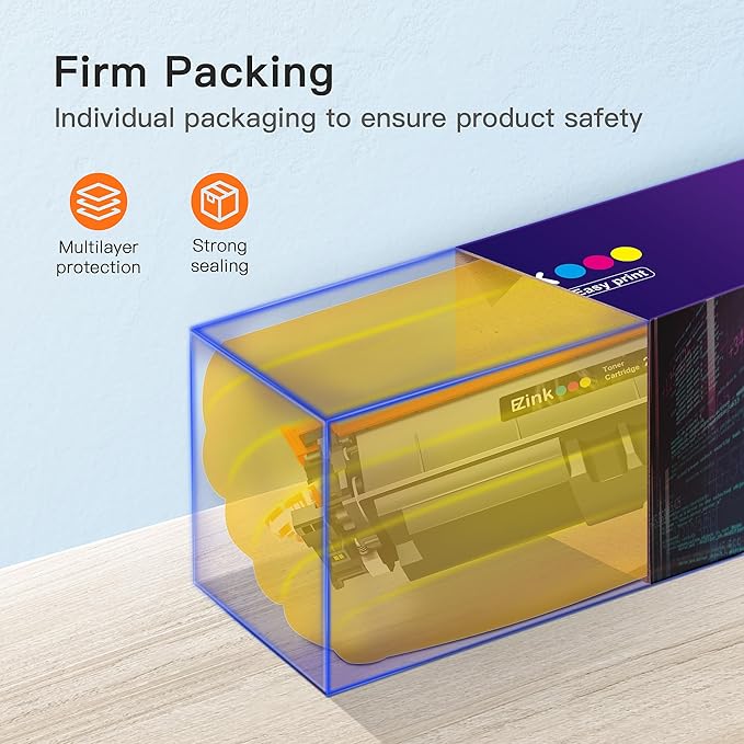 E-Z Ink 210X Toner Cartridges with Chip Compatible for HP 210X Toner Cartridges 4 Pack High Yield 210 X W2100X W2100A to Use with Color Laser Pro MFP 4301fdw 4301fdn 4301dw Pro 4201dn 4201dw (BCYM)