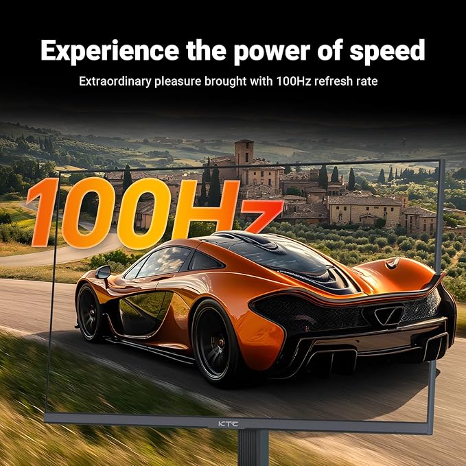 KTC 24 Inch FHD 1080P 100Hz Computer Monitor, VA Panel FreeSync PC Gaming Monitor, HDMI VGA Ports, HDR, 4000：1 Contrast, LowBlue Mode, Ergonomic Tilt Eye Care for Home Office