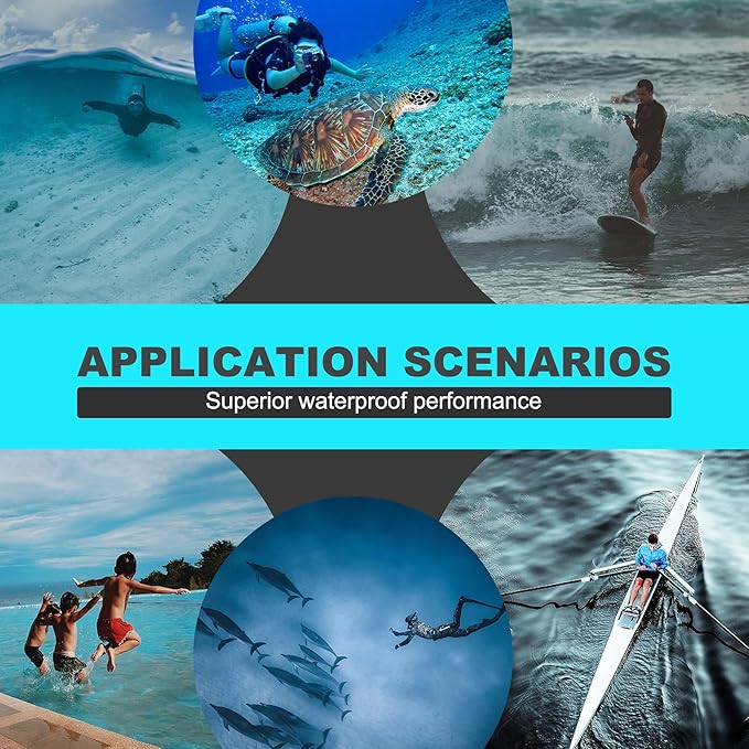 Waterproof Case for Gopro Max Action Camera, Underwater Diving Protective Housing 40M with Bracket Accessories