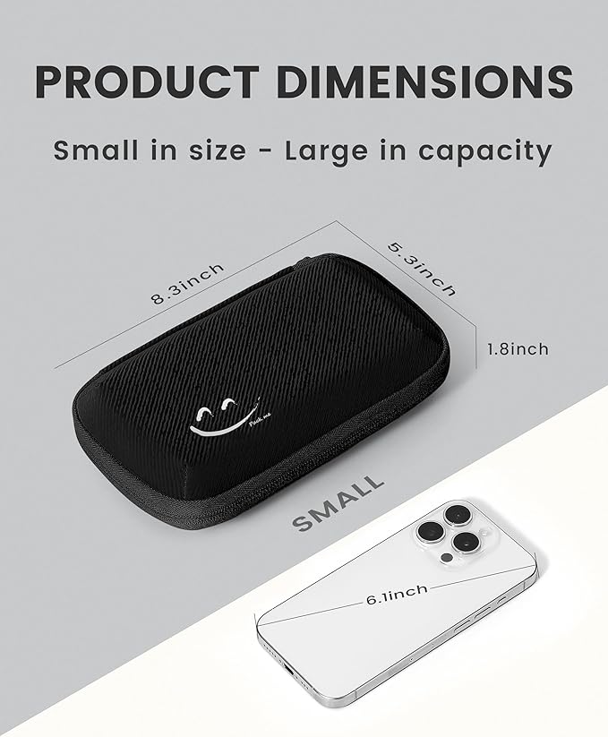 Travelkin Travel Cord Organizer, Small Electronic Organizer Travel Case, Cable Organizer Bag For Cords,Chargers Phone, Sd Card,Usbs