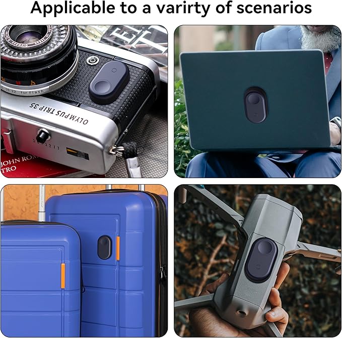 Case Holder for Samsung Galaxy SmartTag2 with Adhesive Sticker, 2 Pack Waterproof Silicone Cover Hidden GPS Tracker Stick on Mount Protection for Wallet, Luggage, Car, Bike, Remote Control Drone