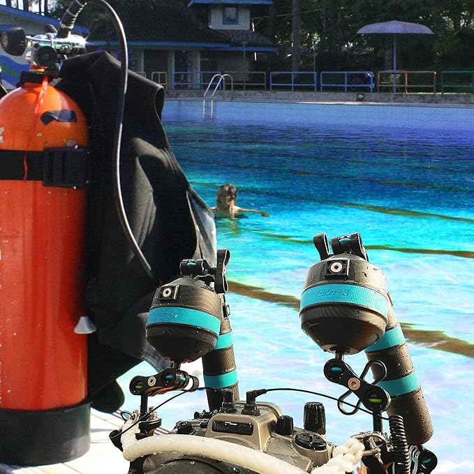 Float Arm D52-220 Scuba Diving Buoyancy Diveces Bracket with Nauticam Bayonet Mount for Underwater Photography Cameras Tray Video Light Strobe Arms