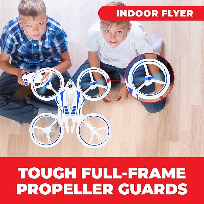 Force1 UFO 4000 Mini Drone for Kids - LED Remote Control Drone, Small RC Quadcopter for Beginners, 2.4GHz Remote Control, 360 Flips, 2 Speed UFO Flying Toy for Kids, 2 RC Toy Batteries