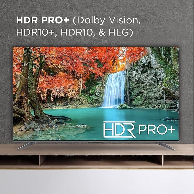 TCL 65-Inch QLED Pro 4K Smart Google TV Bundle - HDR10+, Dolby Vision & Atmos, Voice Remote, 144 Hz VRR, W/ 12 Months CPS Protection, UAX HDMI Cable & Screen Cleaner with Microfiber