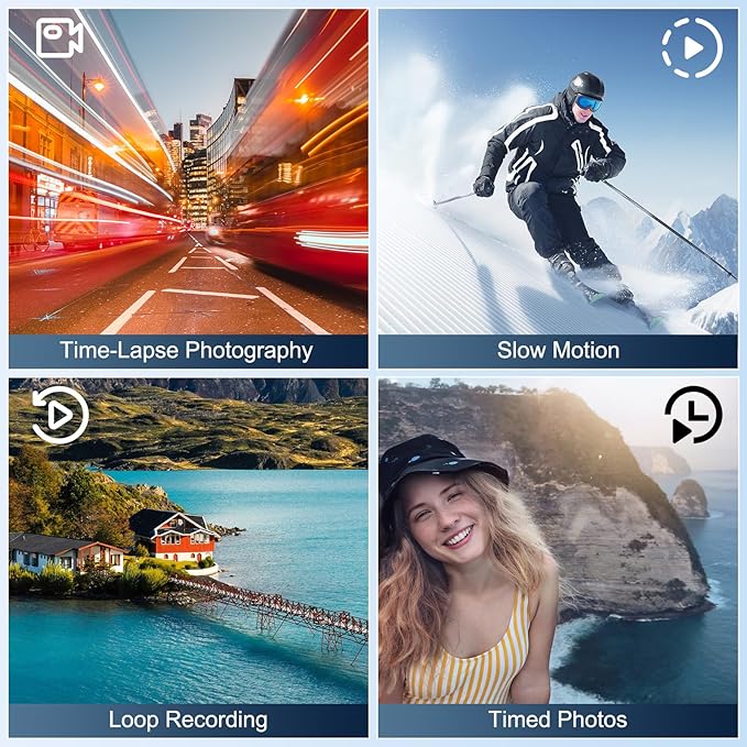 5K Camcorder Video Camera 48MP - WiFi, 3" 270° IPS Screen, 16X Zoom Autofocus & Anti-Shake, with 32GB Card & Mic, 2 Batteries, Vlogging Camera Recorder for YouTube Photography (Black)