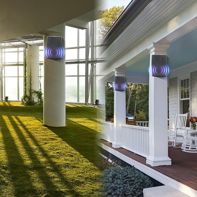 STUDIOFINIX 6.5 Inch 400W Outdoor Speakers Wired Waterproof Passive with Powerful Bass, Wall Mount Speakers for Patio Garden Poolside Home(Pair,Black)