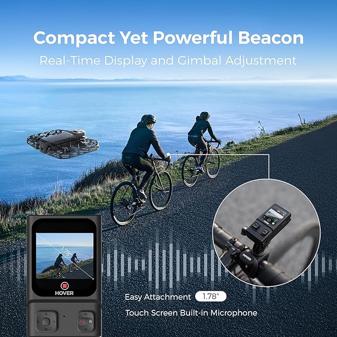 X1 PROMAX 8K Action Flying Camera, Foldable Drone with Camera with 42 KM/H Follow Speed, 10+ Fully Automatic Flight Modes, Fly Anywhere with OmniTerrain, SmoothCapture 2.0(Cycling Combo)