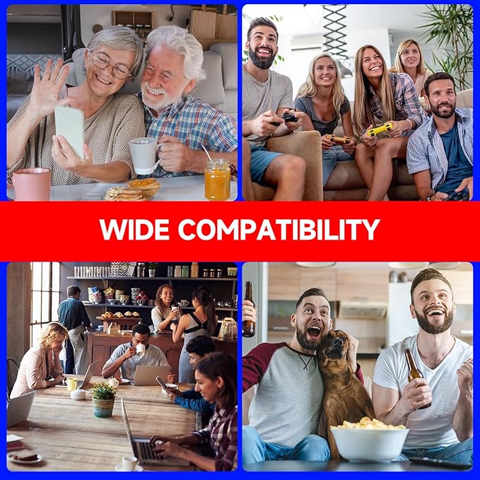 2025 WiFi Extender Signal Booster for Home, 15000sq.ft Wireless Internet Repeater, Long Range WiFi Booster and Signal Amplifier w/Ethernet Port, WiFi Router Extender Support 99% Devices, 1-Tap Setup