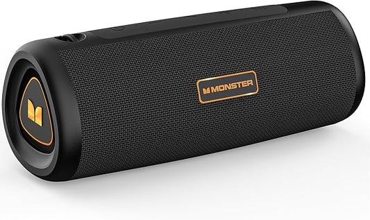 Monster S230 Portable Bluetooth Speaker, Wireless Speaker with 30W Loud Stereo Sound, Wireless Stereo Pairing, 24H Playtime, Bluetooth 6.0 Supports TF Card, AUX for Outdoor/Home/Party