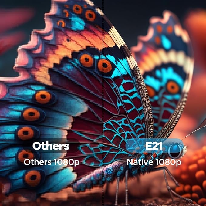 [Auto Focus] 4K Projector with 5GWiFi and Bluetooth, Outdoor Projector, Portable Movie Projector, 15000 Lumen, Android 9.0, Compatible with iOS/Android/TV Stick/HDMI/PS5