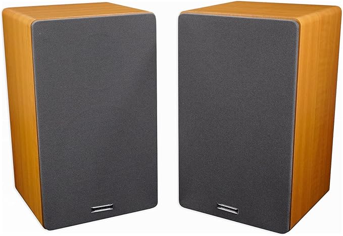 Rockville Pair RockShelf 68C V2 400W Wood 6.5" Bookshelf Speakers, 8 Ohm, Kevlar Woofers, Silk Dome Tweeters, Wall-Mountable, for Home Theater and Music
