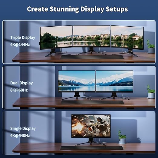 240W for Thunderbolt 5 Cable Right Angle 2 ft, 120Gbps Bandwidth, 80Gbps, Dual 8K, 4K 540Hz, Triple 4K 144Hz for iPhone 17, Thunderbolt 4, USB4, SSD, MacBook M4 Pro, Dock, eGPU, Mac mini M4 / M4 Pro