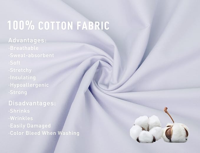 Sunflower King Pillowcases Set of 2, 100% Cotton King Size Pillow Cases 2, 20×40 inches Gloaming Purple, Soft and Breathable