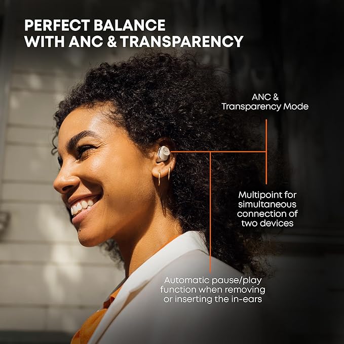 Beyerdynamic Amiron 300 True Wireless Noise Cancelling Earbuds, Multipoint Bluetooth® 5.3 with Active Noise Cancellation, Up to 10 Hours of Battery Runtime, Black