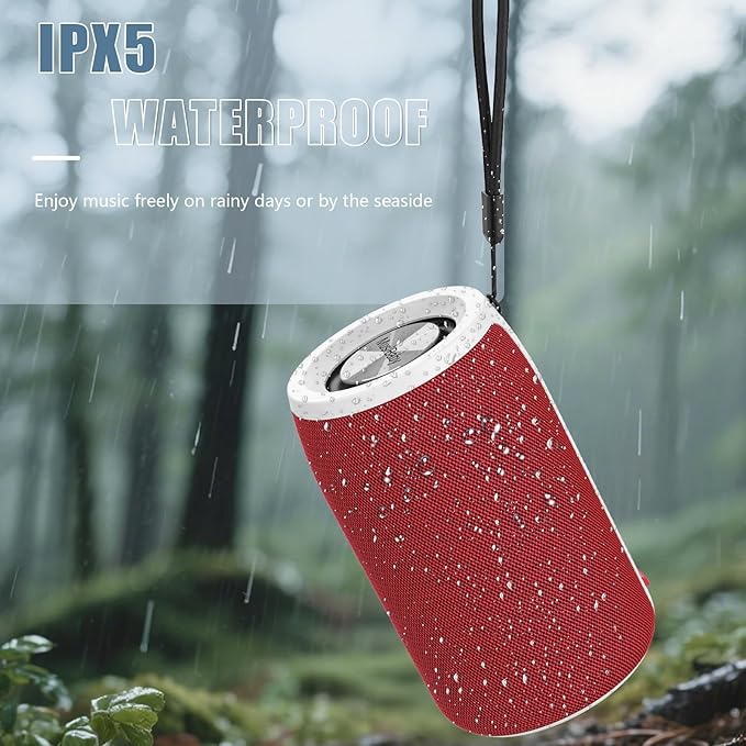 Bluetooth Speaker,MusiBaby Portable Wireless Speakers, Outdoor, Waterproof Speaker with Stereo Sound,Booming Bass,Dual Pairing,Bluetooth 5.3,24H Play,Speakers for Home,Party,Travel,Gifts