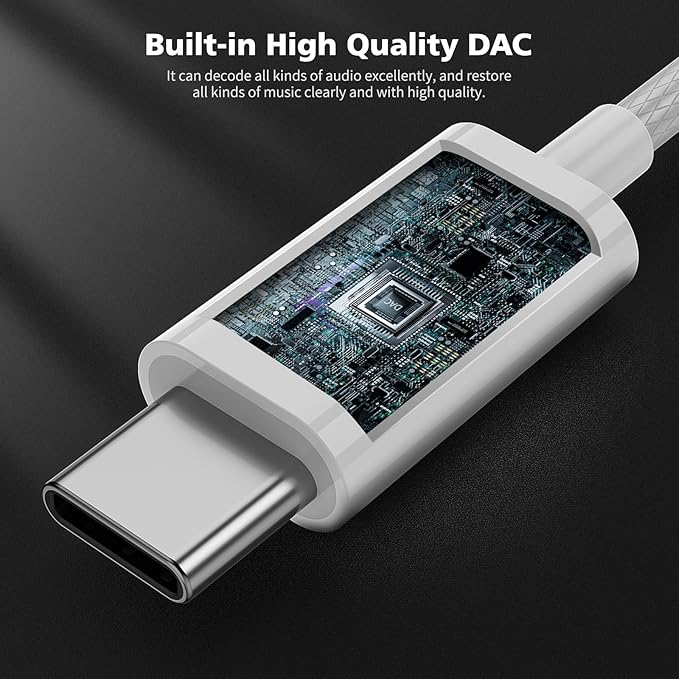 USB C Earbuds with Mic for iPhone 17 16e 16 15, Type C in-Ear Wired Headphones Volume Control Noise Isolation Sport Headset for iPad Air Pro Samsung Fold 6 Galaxy S25 S24 S23 Oneplus 13 12 Pixel 8 7