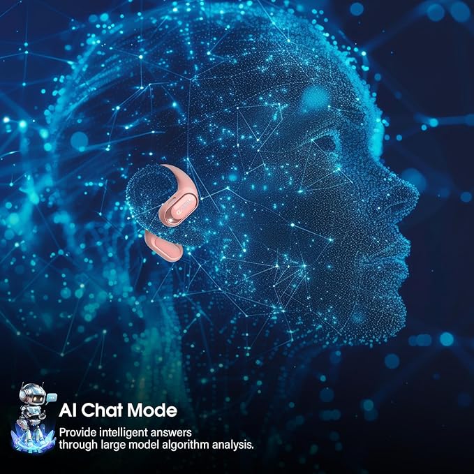 AI Translation Earbuds Real Time with Audio and Video Calls, 164 Language/7 Translation Modes Translator Earbuds Bluetooth 5.4 with APP, 50H Translate Ear Buds Device for Business/Learning, Pink