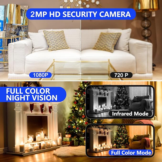5G Light Bulb Security Camera WiFi Dual Band,360 Degree 1080P Wireless Indoor Full Color,Smart Dome Camera with Auto Tracking, Light Socket Surveillance PTZ Camera