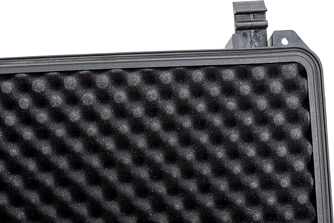 MEIJIA Portable All Weather Waterproof Camera Case with Customized Fit Foam,Fit Use of Drones,Camera,Equipments,Pistols,Elegant Black(18.3 ”x14.57”x8.66”)