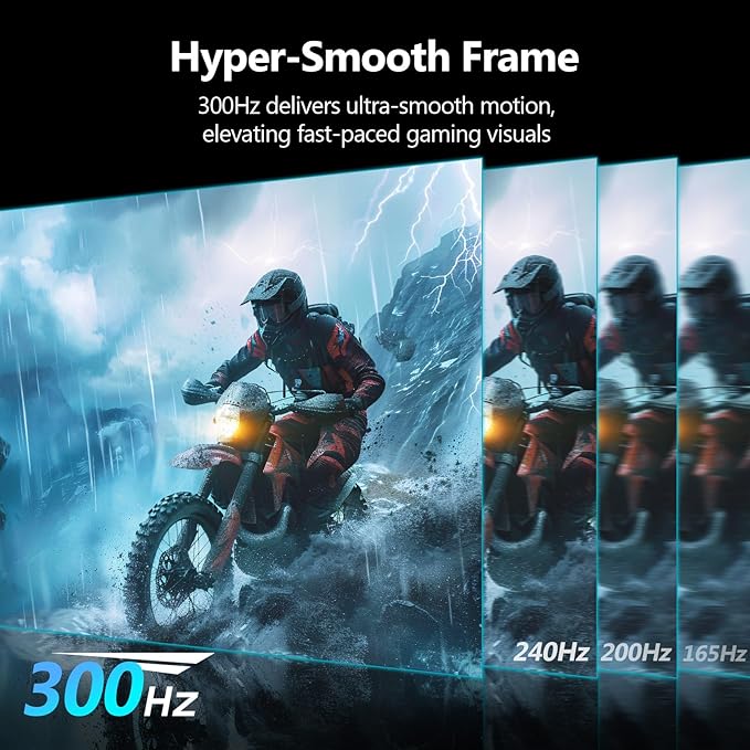 Z-Edge 27 inch Curved Gaming Monitor, FHD 1080P 300Hz Curved Monitor 1500R Computer Monitor, MPRT 1ms Monitor, 16.7M Colors, UG27S 2X DP 1.4 Ports and 2X HDMI 2.0 Ports (White