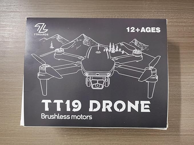 TT19 Drone with Camera 1080P for Adults, Drones with 270° Obstacle Avoidance Function, Brushless Motor, Level 3 Wind Resistance, Foldable Quadcopter Mini Drone for Beginners, Orange