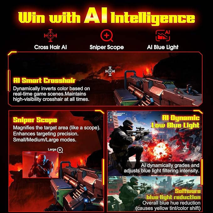 SANSUI 34 Inch 240Hz Curved Ultrawide UWQHD 3440x1440 Gaming Monitor, 21:9 2K Curved Monitor 1500R,Fast VA, PIP/PBP,AI Crosshair,AIPQ(Visual Enhance),MPRT 1ms,HDR,HDMI2.1 * 2,DP1.4 * 2(DP Cable Incl.)