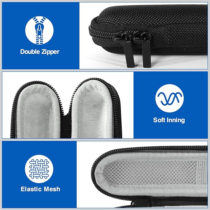 DINOSTRIKE Pointer Clicker for Presentation with Case, Air Mouse Wireless Presenter Remote Control Powerpoint Clicker Storage Organizer Proective Bag