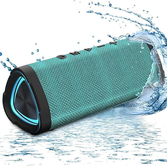 Vanzon V40 Bluetooth Speakers, Portable Wireless Speaker V5.0 with 24W Loud Stereo Sound, 24H Playtime, TWS & IPX7 Waterproof, Suitable for Travel, Home and Outdoors-Light Green (HIJ)