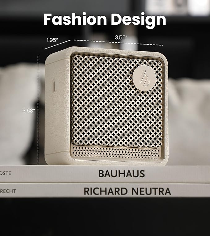 Edifier ES20 Portable Bluetooth Speaker with IP67 Waterproof & Dustproof, 15 Hours Playtime, Wireless Connectivity for Home Office Outdoor - Ivory