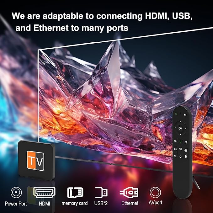 Streaming Stick PRO Smart TV, TV Box, Supports 8K Resolution, Equipped with Dual WiFi and Bluetooth 5.0 Technology