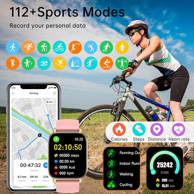 Smart Watch for Men Women Fitness: Make Answer Call Digital Mens Watches Waterproof Running Pedometer Smartwatch for Android Phone iPhone Samsung Compatible Sleep SpO2 Heart Rate Monitor Step Tracker