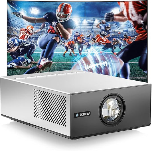 XIDU Portable Projector with WIFI and Bluetooth [Metal Housing/2000ANSI/UHD Native 1080P/Wireless Casting/Electric Focus/Auto Keystone] 4K Outdoor Movie Projector for Home,TV stick,iOS,Android,Laptop