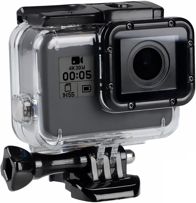 Suptig Replacement Waterproof Case Protective Housing Compatible for GoPro Hero 7 Black Hero 6 Hero 5 Underwater Use - Water Resistant up to 147ft (45m)