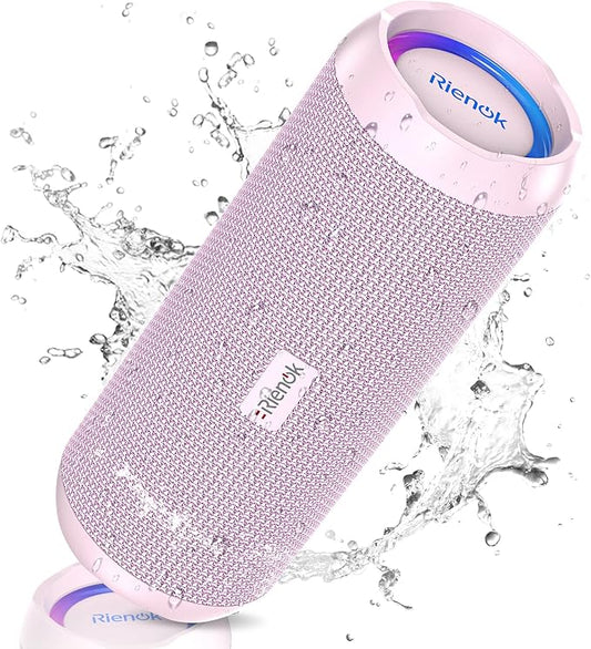 RIENOK Portable Bluetooth Speaker 30W Dual Pairing True Wireless Stereo HD Sound IPX7 Waterproof Outdoor Sport Shower Wireless Speaker Bluetooth 5.3 for Home Party