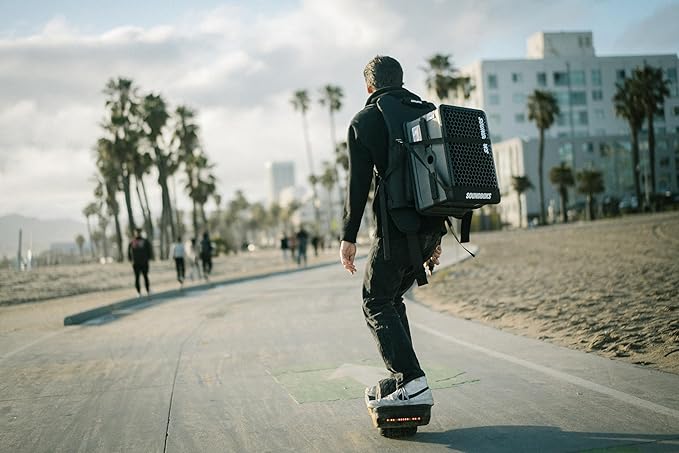 SOUNDBOKS Go - Portable Bluetooth Speaker - USB-C Charging Battery - Compact Performance Speaker for On The Go - Splash and Shockproof - 40 Hours Battery Life - 121 dB (Black)