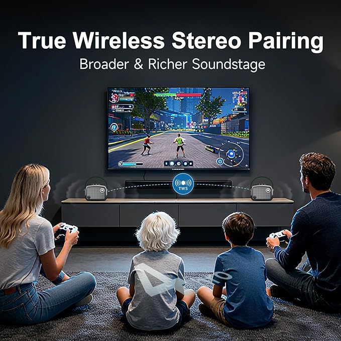 Portable Bluetooth Speaker 40W(60W Peak) Wireless Powerful Deep Bass Loud Stereo Sound Rechargeable Speakers with Subwoofer DSP HD Display Support USB/TF Card/AUX Input for Home Party Outdoor (Green)