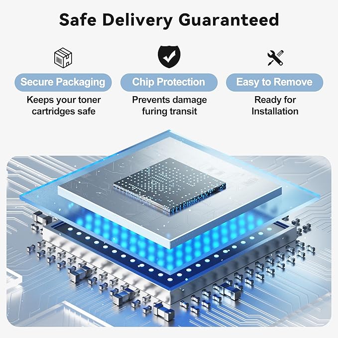 206X Toner Cartridges 4 Pack High Yield (with Chip) Color Pro MFP m283fdwm 255dw Toner Cartridges Compatible with HP206X HP 206X Toner for Color Laser Pro MFP M283fdw M283fdn M255dw M255nw